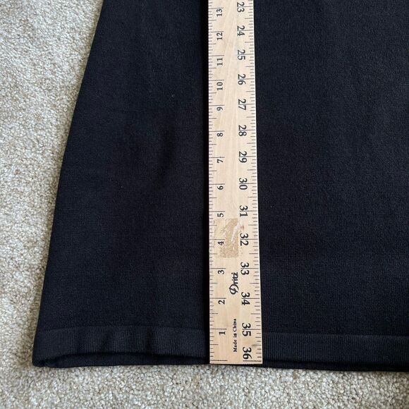 Eliza J Cowl Neck Sweater Dress Sz Large Black Houndstooth Modest Cocktail Party - Picture 13 of 15